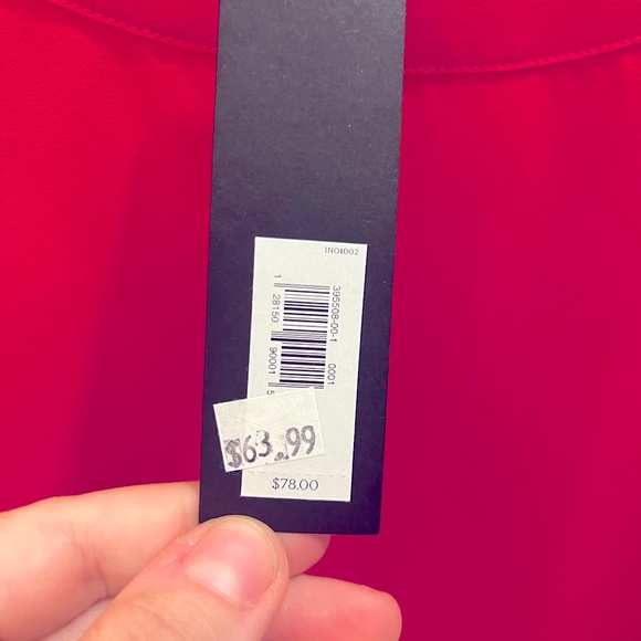 NWT Banana Republic Long Sleeve blouse in ‘Pop of Pink’ size small - Picture 3 of 6